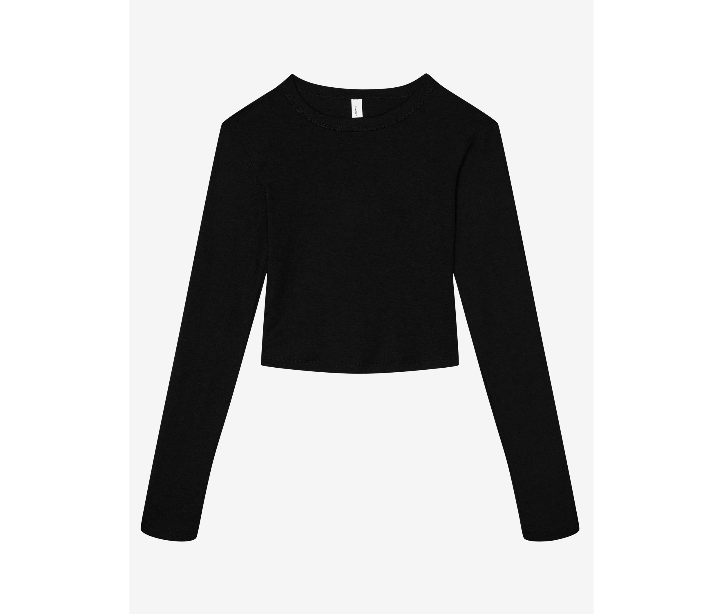 WOMEN'S MICRO RIB LONG SLEEVE BABY TEE